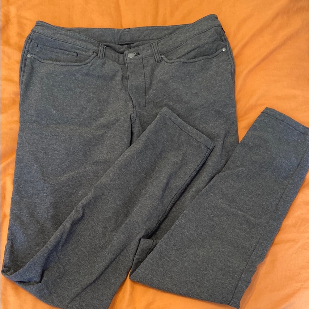 lululemon athletica Gray ABC Warpstreme with Slim Fit pants